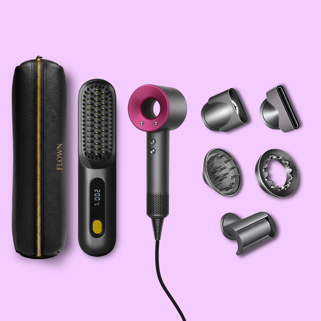 GoBrush MAX + Leather Pouch + 5-in-1 Lunair Dryer