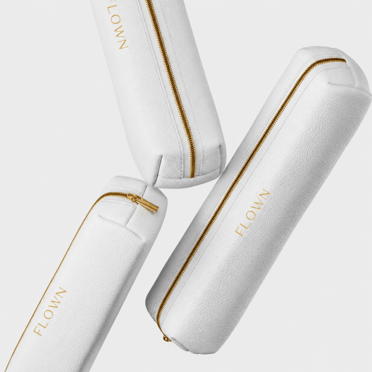 White Leather Pouch for GoBrush