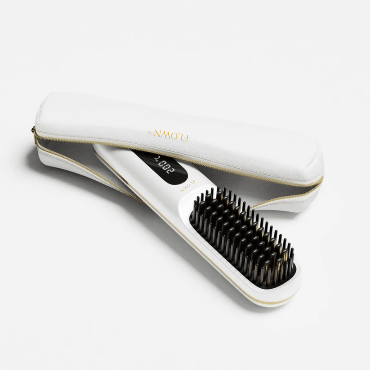 White Leather Pouch for GoBrush